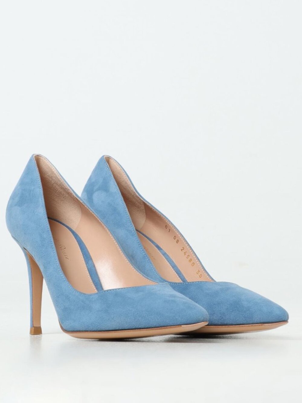 Gianvito Rossi GIANVITO 85 Suede Pointed Toe Pump - Picture 1 of 7